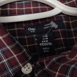 Plaid button down shirt